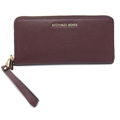 michael kors jet set travel continental wallet merlot|continental wristlet.